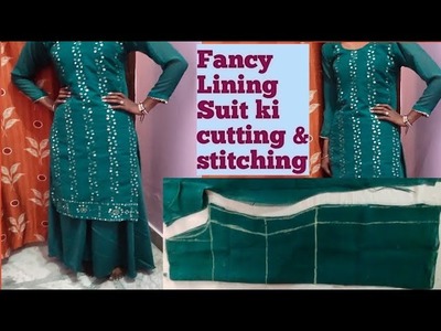 Super Fancy Heavy work suit ki cutting & stitching with Lining.Aster step by step By #SumanSaini