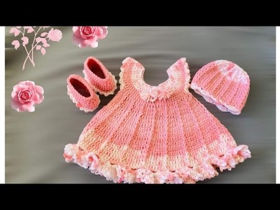 Very beautiful hand design crochet baby dress #crochet #youtubeshorts #shorts#sweatervest