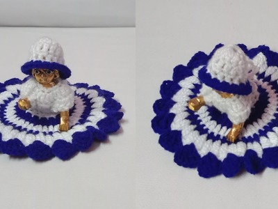 Very Easy And Beautiful Winter Special Dress For Laddu Gopal | Crochet Laddu Gopal Dress (2-no)
