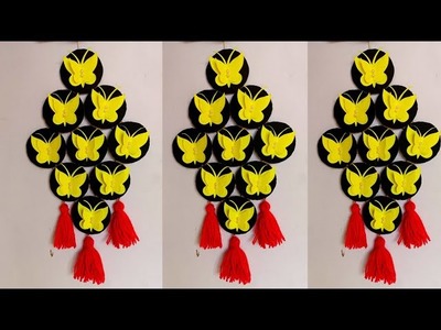 Very easy butterfly ???? wall hanging with paper.butterfly easy wall decoration ideas.diy paper craft