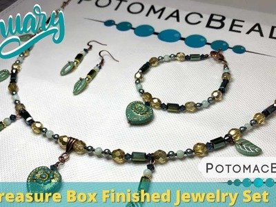 1-2023 Potomac Beads Finished Jewelry from Best Bead Box Treasure Edition