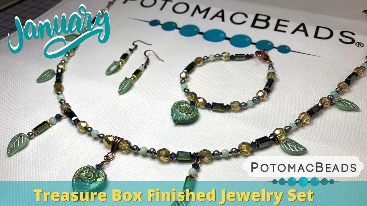 1-2023 Potomac Beads Finished Jewelry from Best Bead Box Treasure Edition