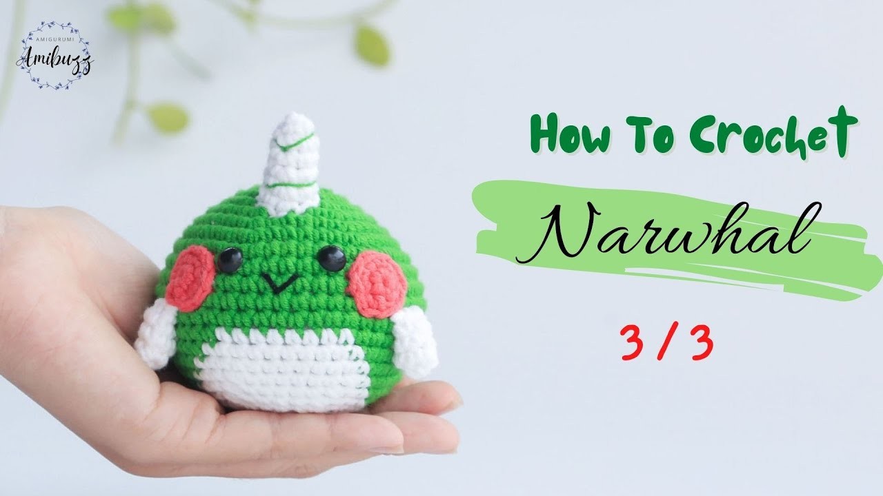 #288 | Narwhal (3.3) | How To Crochet | Amigurumi Tutorial
