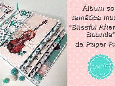 Álbum con temática musical "Álbum Blissful Afternoon Sounds" de Paper Rose