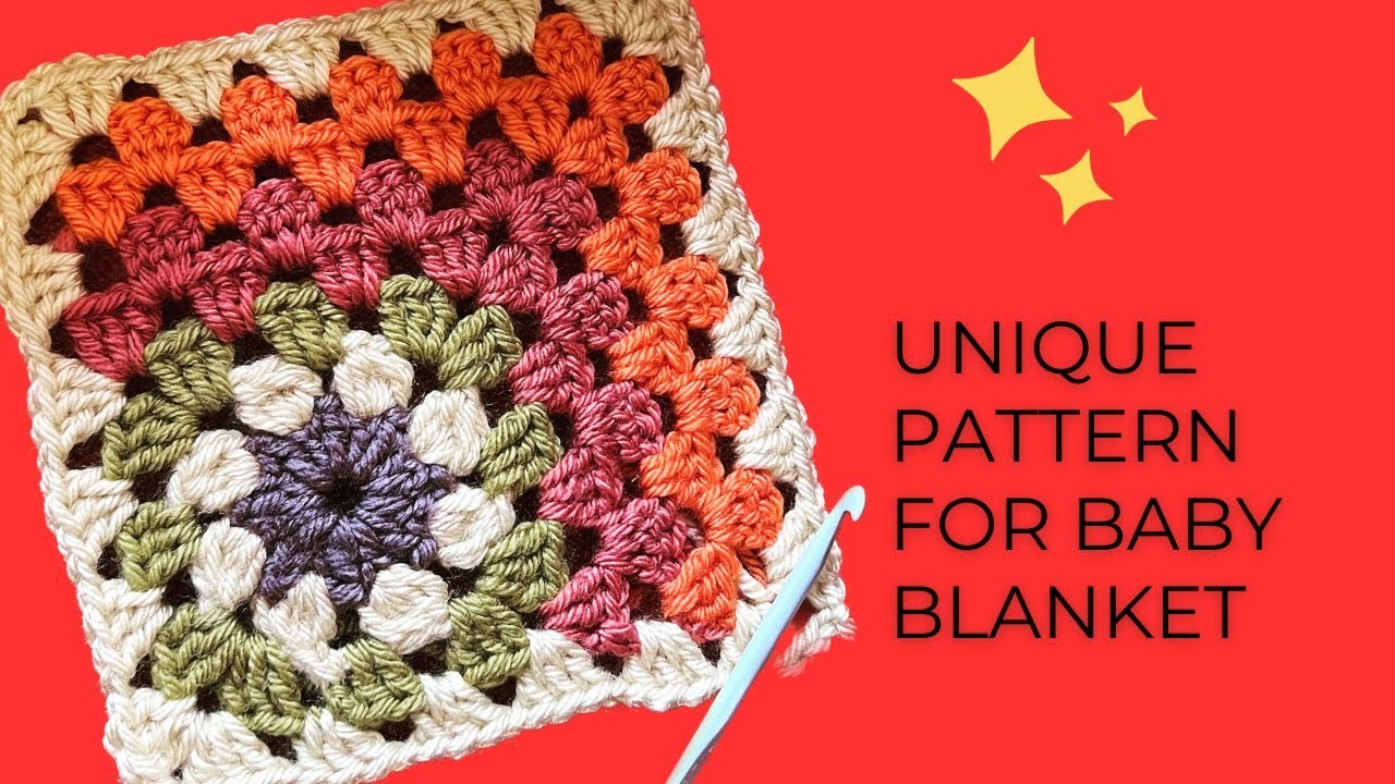 AMAZING! The best granny square pattern tutorial for baby blankets ????