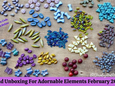 Bead Unboxing for Adornable Elements For February 2023 Episode-150 #beads #unboxing #jewelry #diy