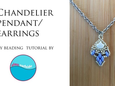 BEADING TUTORIAL: Chandelier pendant or earrings