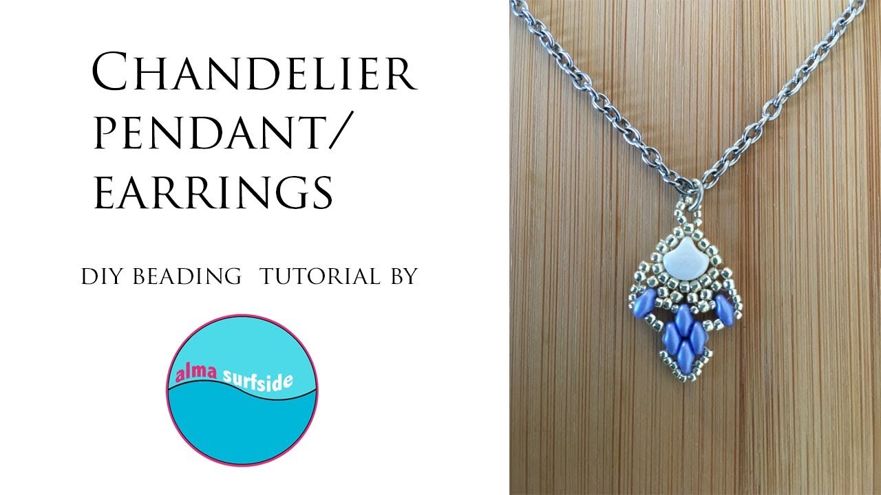 BEADING TUTORIAL: Chandelier pendant or earrings