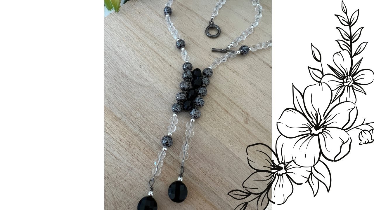 Beautiful Necklace in Black & White with Ggc’sTreasureBag for Jan2023