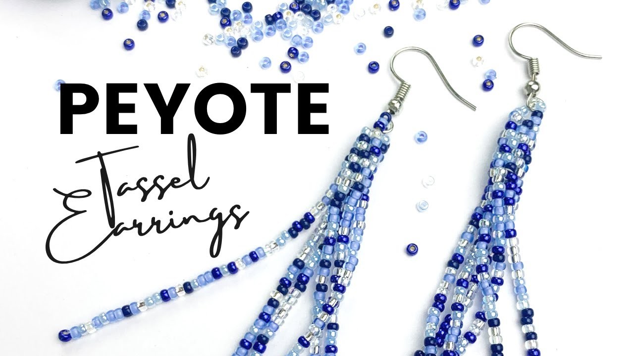 Beginner Friendly PEYOTE Tassel Beaded Earrings Tutorial