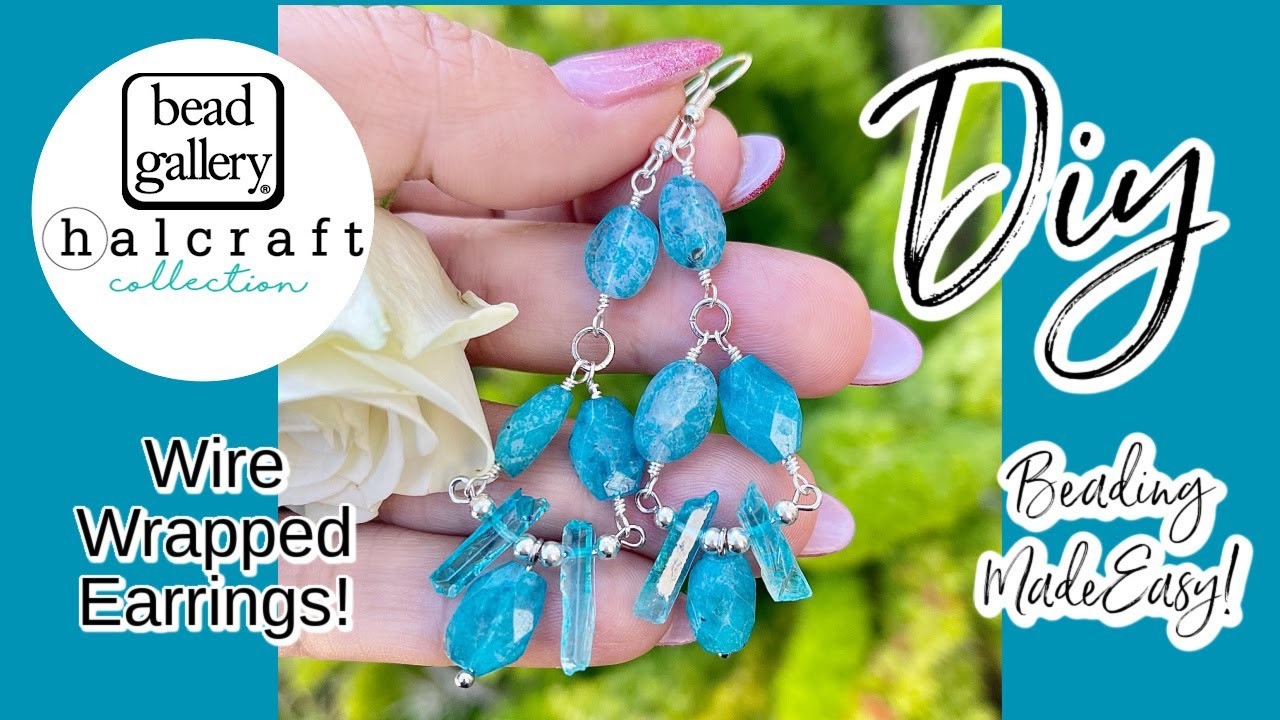 Boho blues earrings