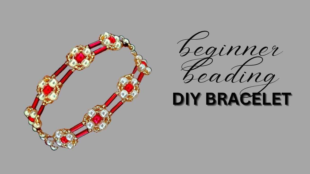 Bugle beads bracelet. very easy beading pattern. beaded bracelet