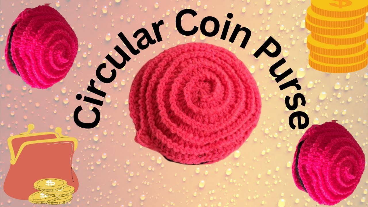 Crochet Coin Purse | Crochet Circular Bag | Crochet Pouch | Crochet Tutorial  Club Crafteria