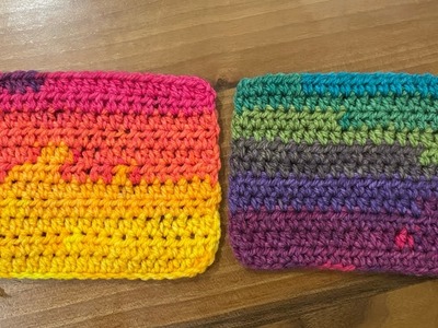 Crochet For Beginners. How To Make Perfect Crochet Square. Half Double Crochet #crochet