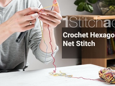 Crochet Hexagonal  Net Stitch -  Learn 1 crochet stitch a day