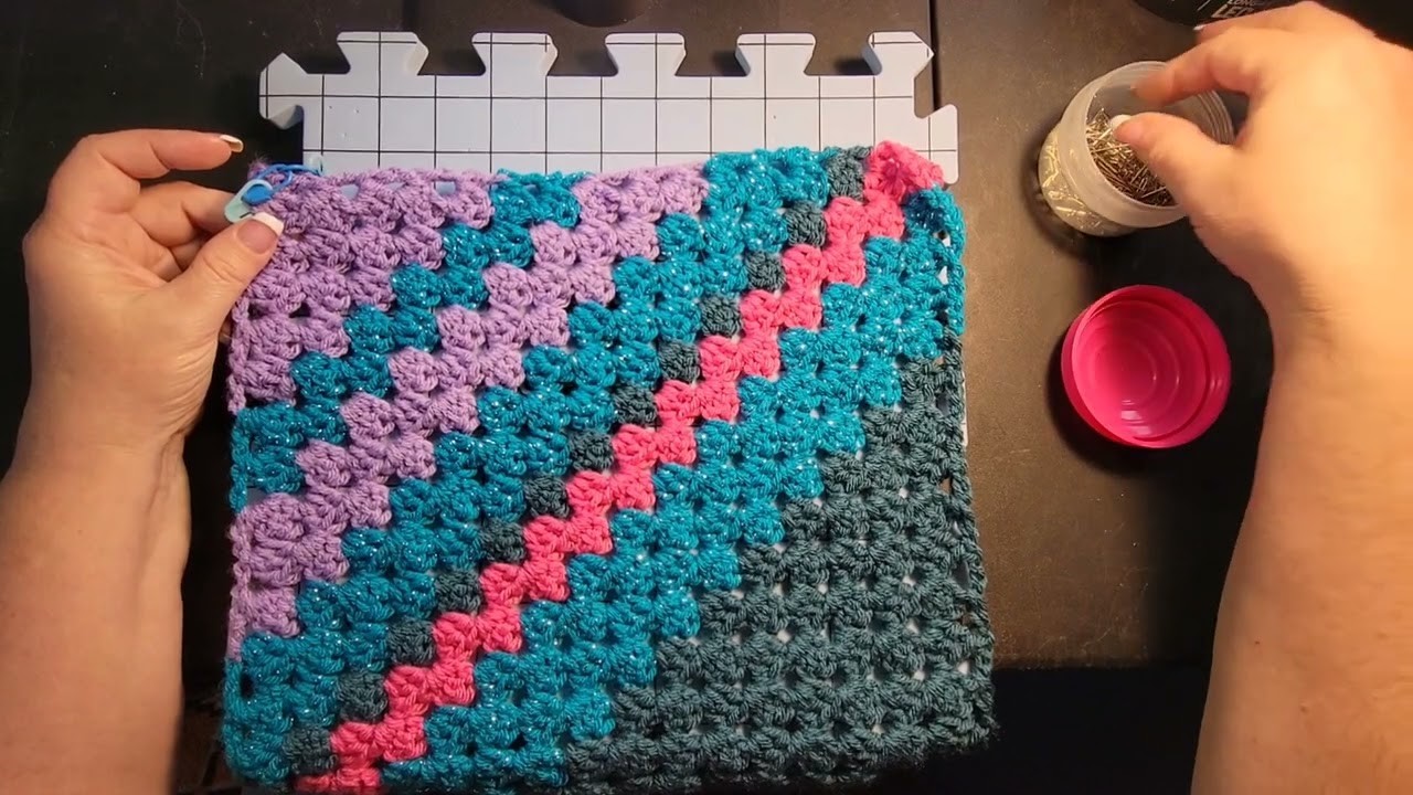 CROCHET.   How to block your crochet projects.   @wipandchain