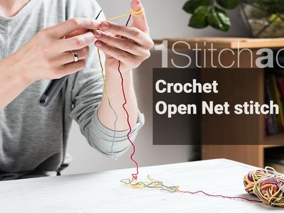 Crochet Open Net Stitch -  Learn 1 crochet stitch a day