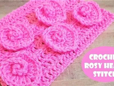 Crochet Rosy Heart Stitch | Crochet With Samra