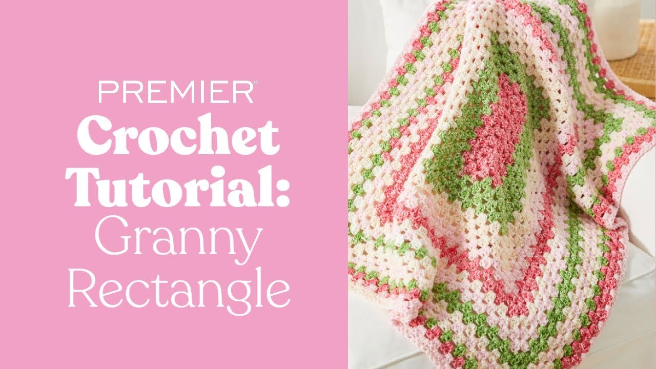 Crochet Tutorial: Strawberry Shortcake Throw, Learn to Crochet Granny Rectangles