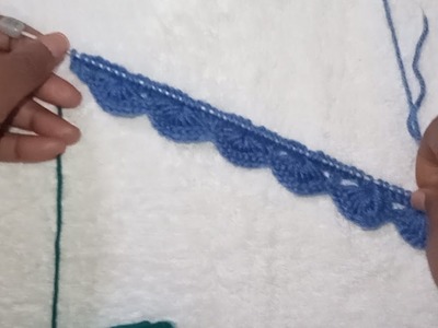 Decorative knitting edge????for bottom of skirts, sleeve edges, made with knitting needles#knitting