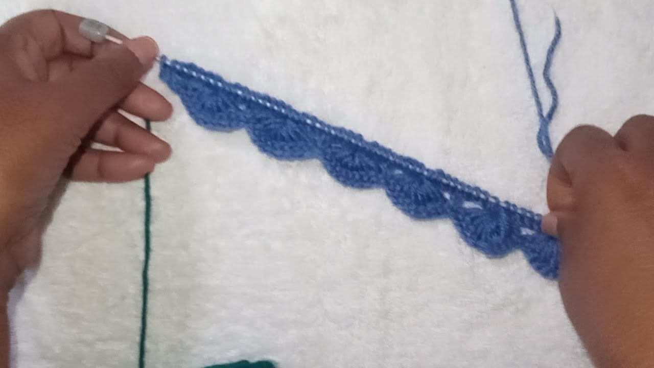 Decorative knitting edge????for bottom of skirts, sleeve edges, made with knitting needles#knitting