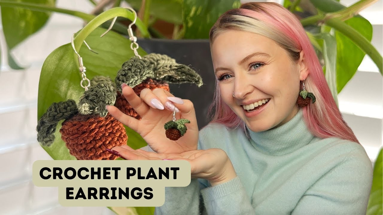 DIY Crochet Plant Earrings Tutorial: How to Make Cute and Trendy Earrings at Home