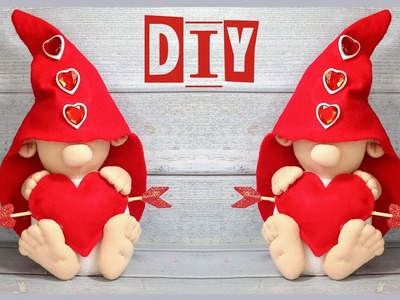 DIY Cute gnome with a heart.