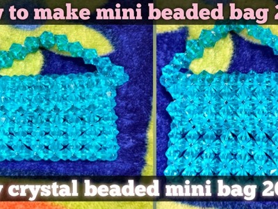 Diy mini beaded bag for beginners.easy way to make a mini beaded bag 2023(handmade beaded bag)