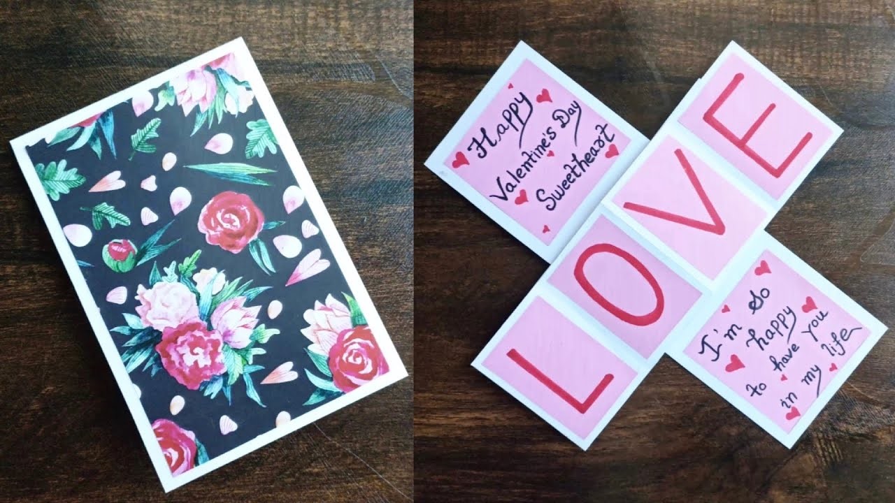 DIY - Valentines Day Card | Handmade Card for Valentine’s Day | Happy Valentines Day