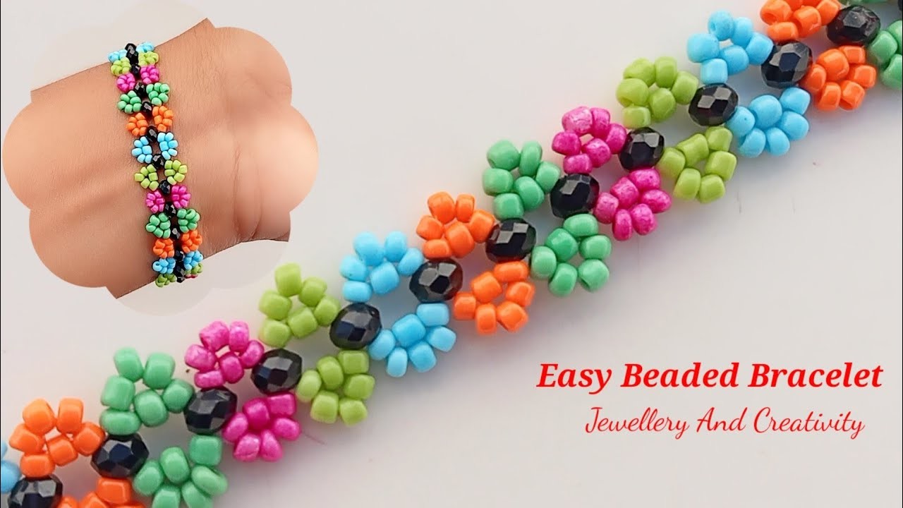 Easy Beaded Bracelet.How To Make Bracelet.Seed Beads Bracelet.DIY