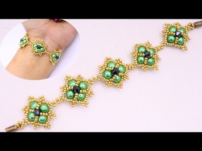 EASY Beaded Bracelet Tutorial: How to make a bracelet with beads in simple steps! Easy & Quick Craft