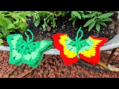 Easy Crochet Butterfly. 2.12 Wreath Project