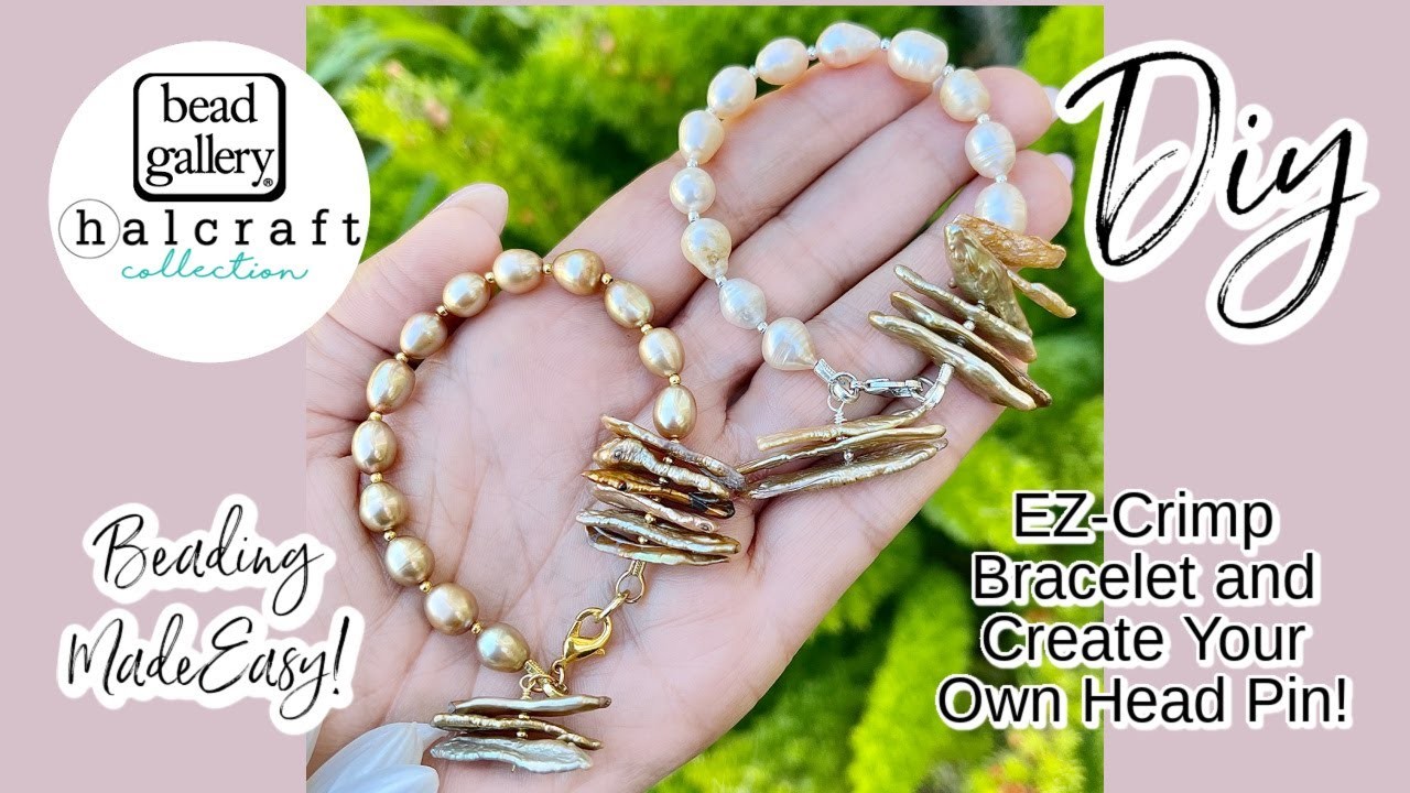 EZ-Crimp Bracelet & Create Your Own Head Pin! Beading Tips, Tricks & Hacks! Jewelry Making Made Easy