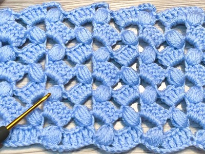 FANTASTIC!???????? Only 1 Row of Very Easy and Beautiful Crochet. Crochet baby blanket