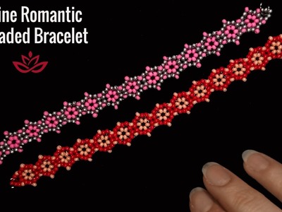 Fine Romantic Bracelet - Tutorial. How to make beaded bracelet?