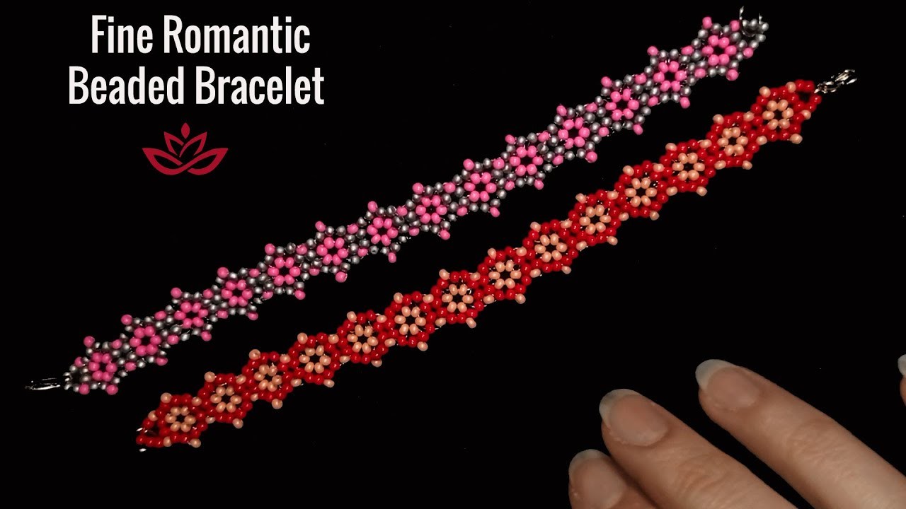 Fine Romantic Bracelet - Tutorial. How to make beaded bracelet?