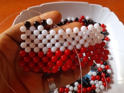 How to bead three Colours. a keyholder part 2 (private class)