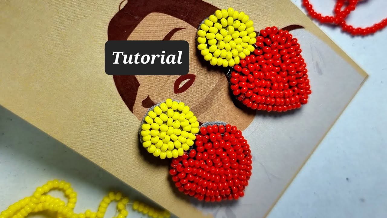 How to create a beaded Heart Earring I Valentine Earring I Seedbead  Earring I Handmade Earring