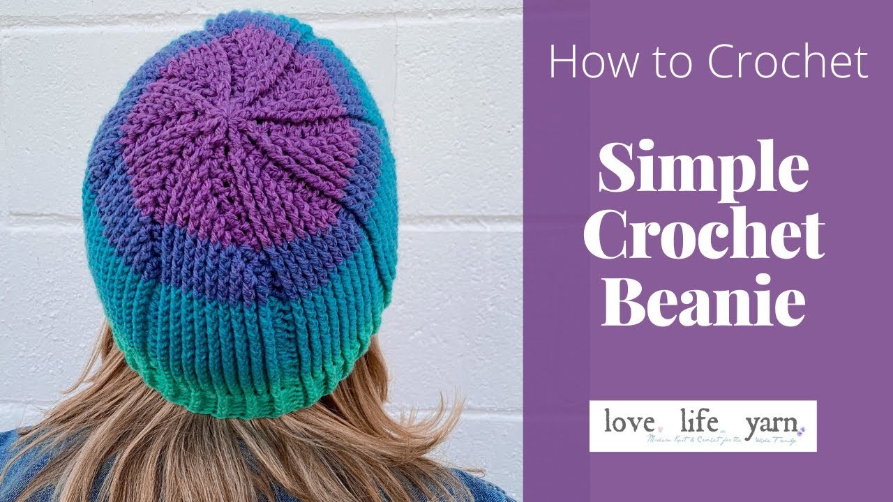 How to Crochet a Simple Beanie