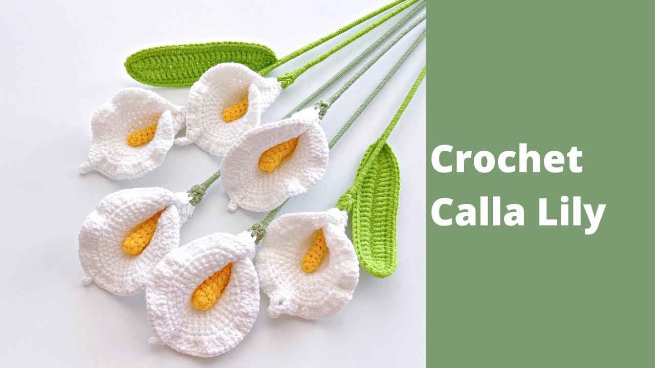 How to crochet calla lily flowers