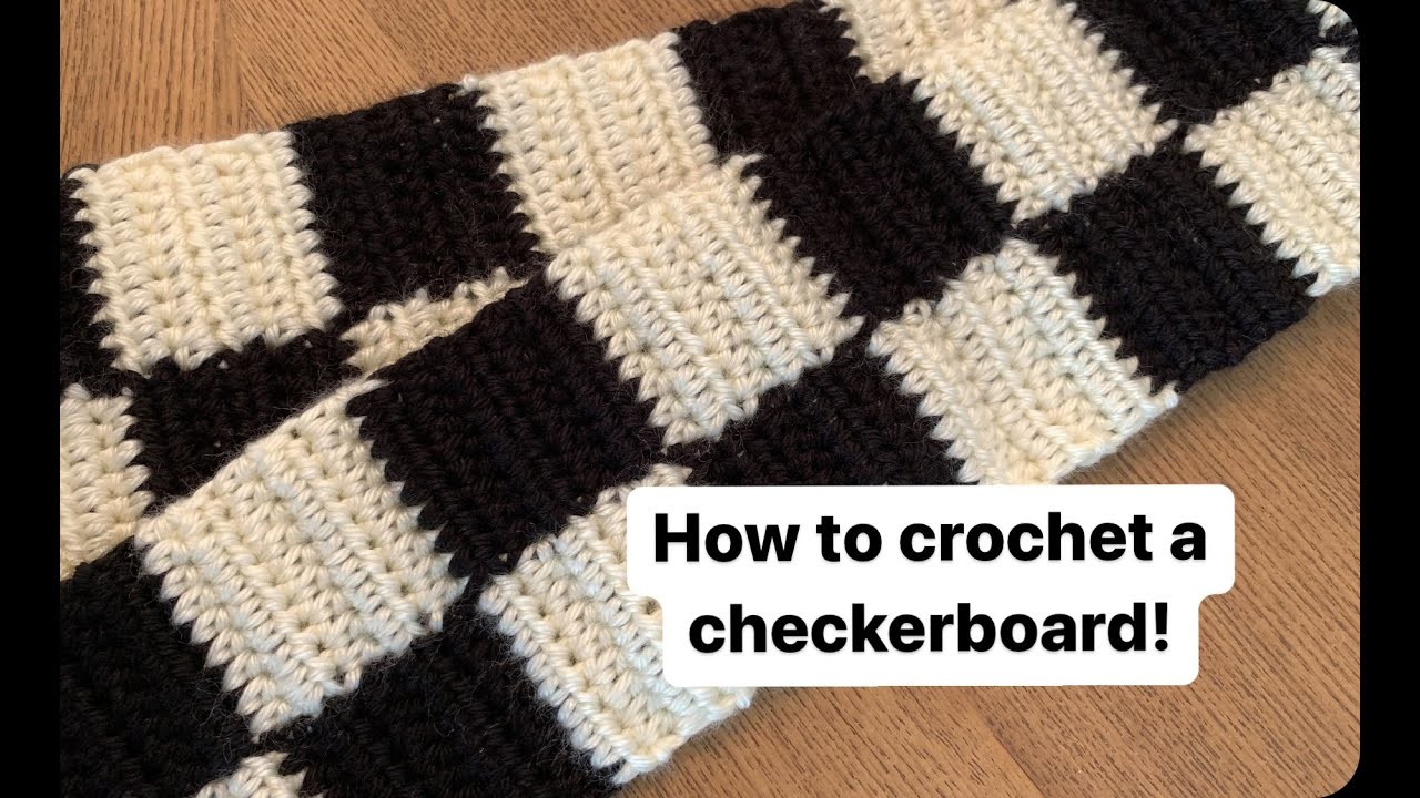 How to Crochet Checkerboard - Tutorial - Learn the checkerboard crochet pattern