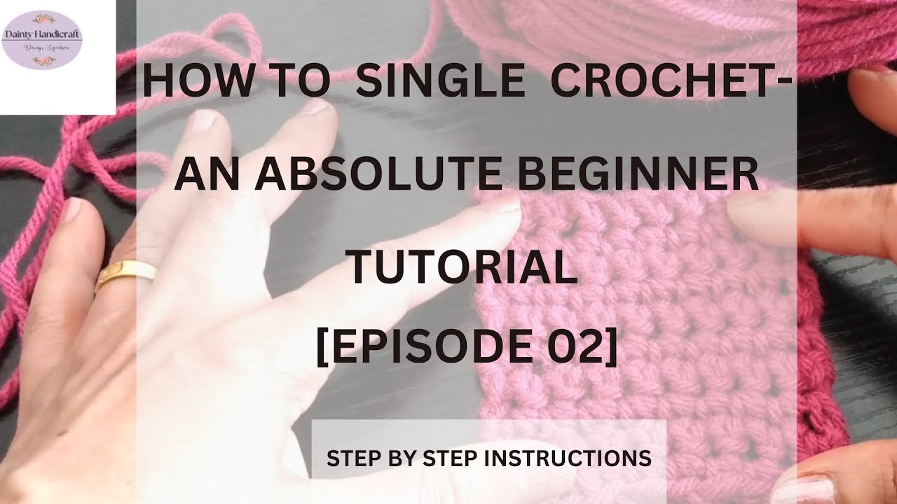 How to do single crochet #crochet #singlecrochet #crochetforbeginners