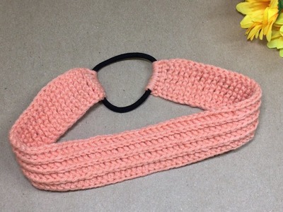 How to  headband crochet simple pattern for beginner- Tunisian crochet stitch