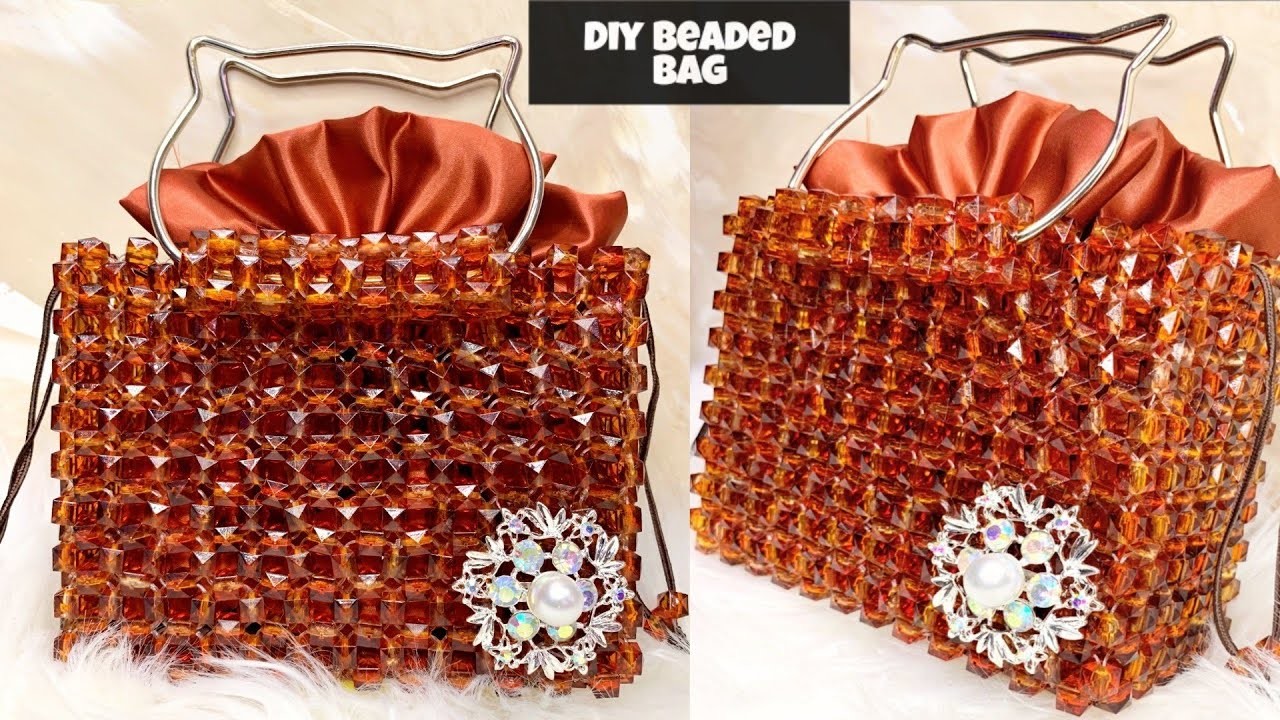 HOW TO MAKE A CRYSTAL BEADED BAG || TUTORIAL || BEGINNERS FRIENDLY VIDEO.