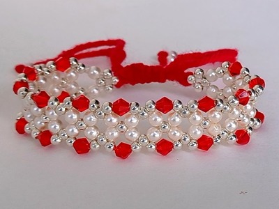 How to make beaded bracelet || Diy easy bracelet || handmade bracelet