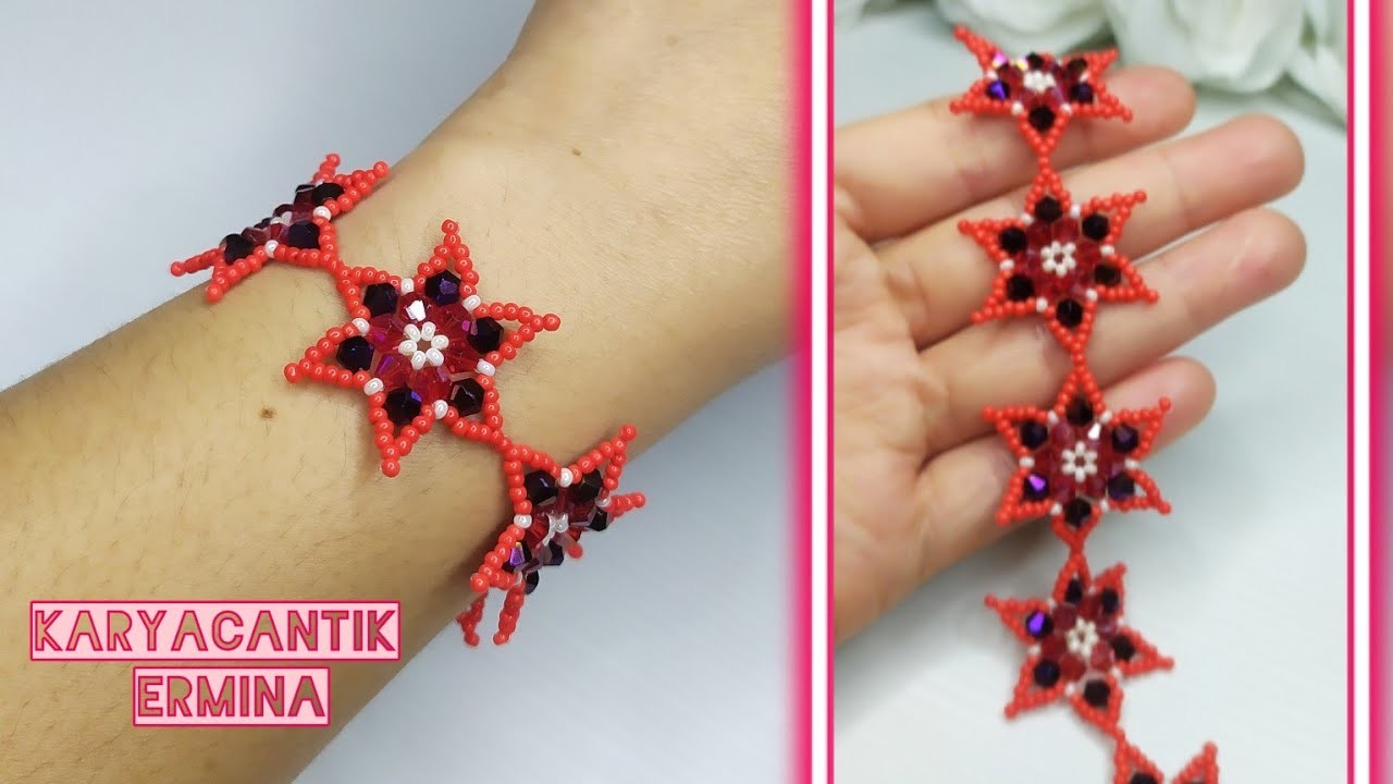 How to make bracelet. star bead bracelet