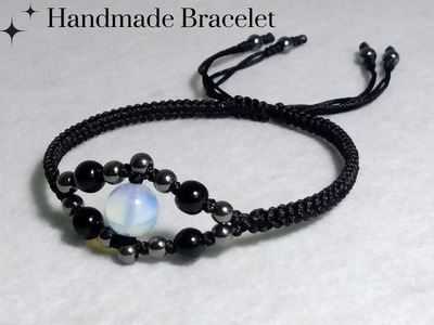 How to make Easy Macrame Handmade Bracelet with beads