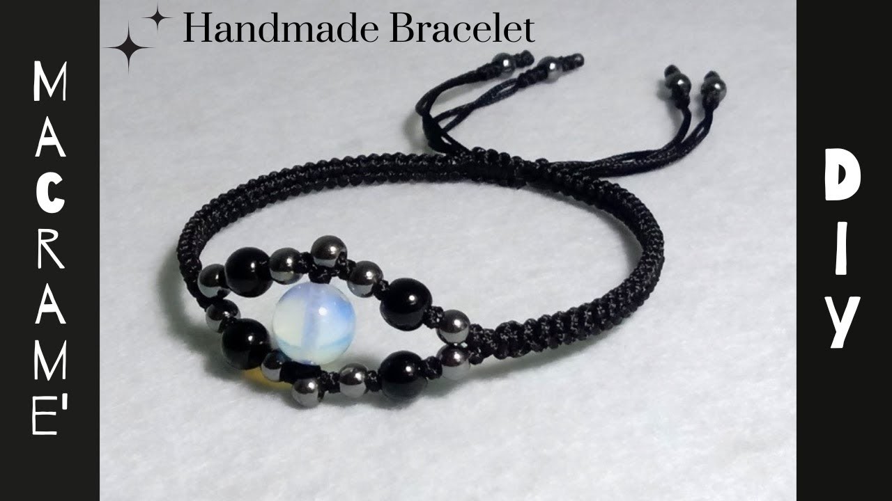 How to make Easy Macrame Handmade Bracelet with beads