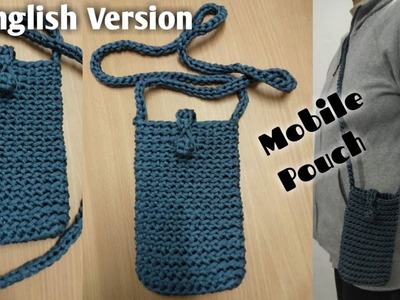 How to make Mobile Pouch easily Tutorial. Crochet Mobile Pouch. Mobile pouch making at home. DIY