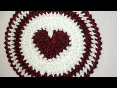 How to make simple crochet motifs | crochet round coaster tutorial